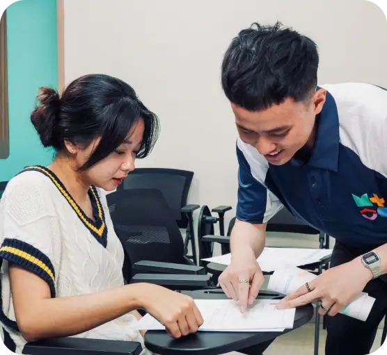 Successful student with trophy